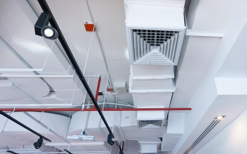 ceiling air conditioner system for buildings