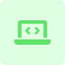 laptop coding icon
